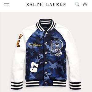 Polo Ralph Lauren letterman jacket NWT